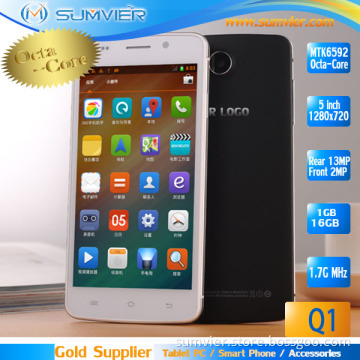 5" Android Smart Phone with Mtk6592 Octa Core 1g+16g (Q1)